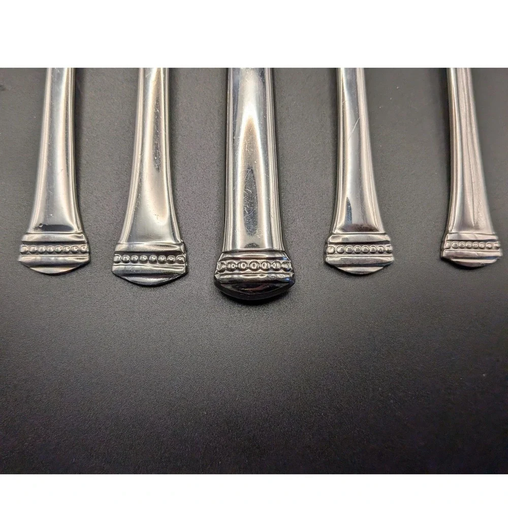 Towle Classique Bead 18/10 Stainless Steel 5 Piece Flatware Place Setting